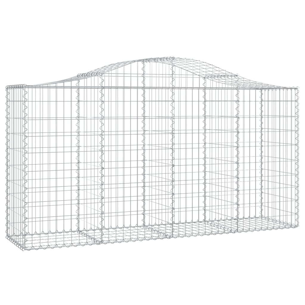 9 db íves horganyzott vas gabion kosár 200 x 50 x 100/120 cm