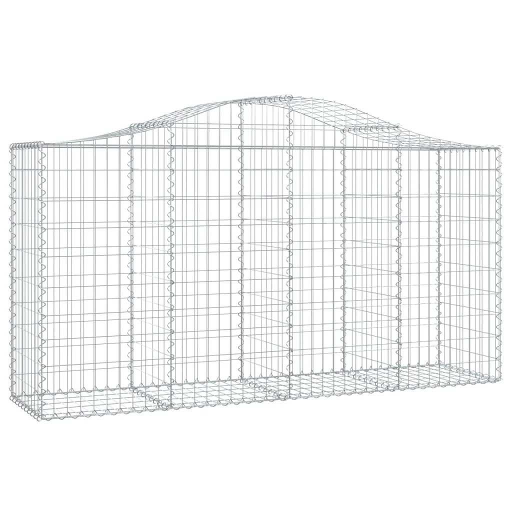 10 db íves horganyzott vas gabion kosár 200 x 50 x 100/120 cm