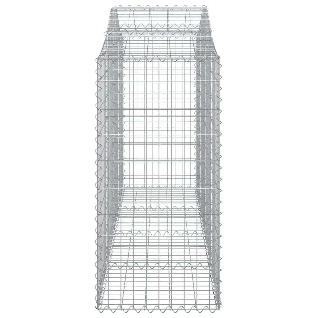 10 db íves horganyzott vas gabion kosár 200 x 50 x 100/120 cm