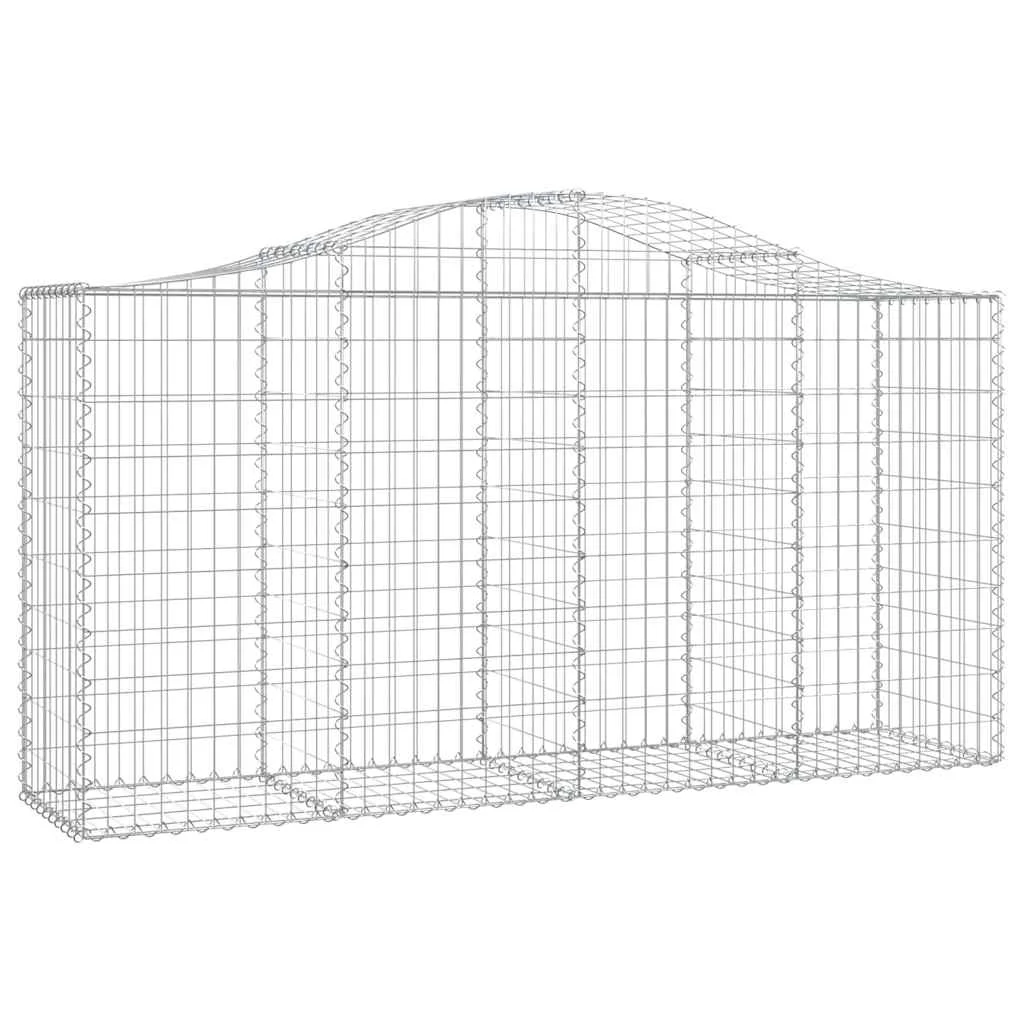 18 db íves horganyzott vas gabion kosár 200x50x100/120 cm