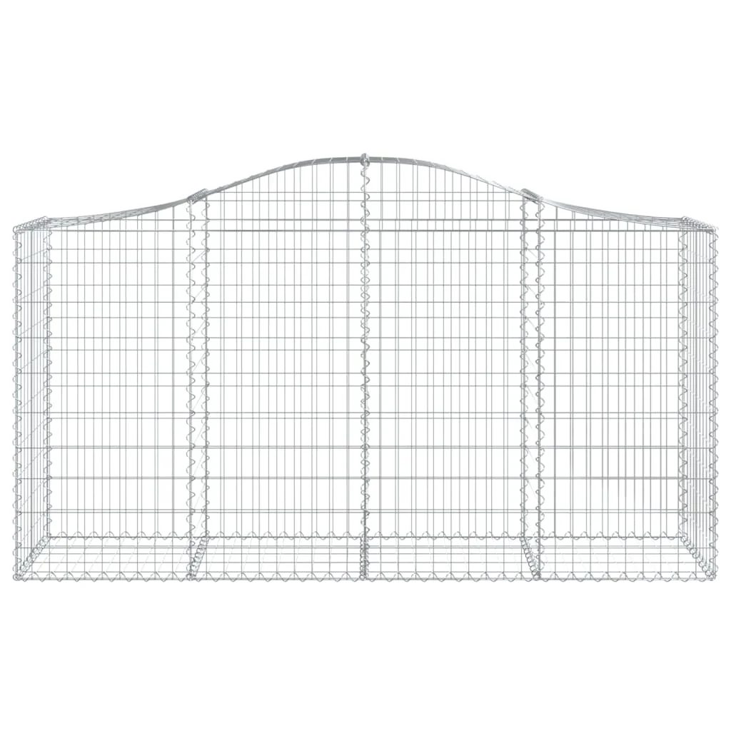 25 db íves horganyzott vas gabion kosár 200x50x100/120 cm