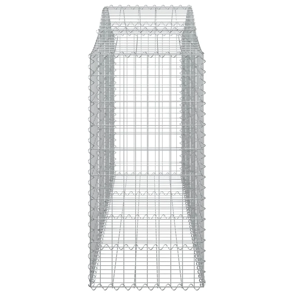 3 db íves horganyzott vas gabion kosár 200x50x120/140 cm