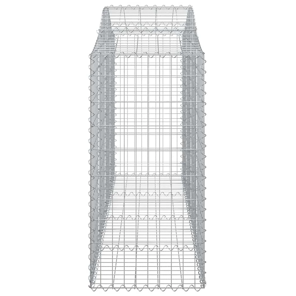 10 db íves horganyzott vas gabion kosár 200x50x120/140 cm
