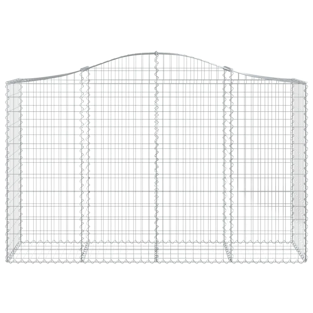 13 db íves horganyzott vas gabion kosár 200x50x120/140 cm