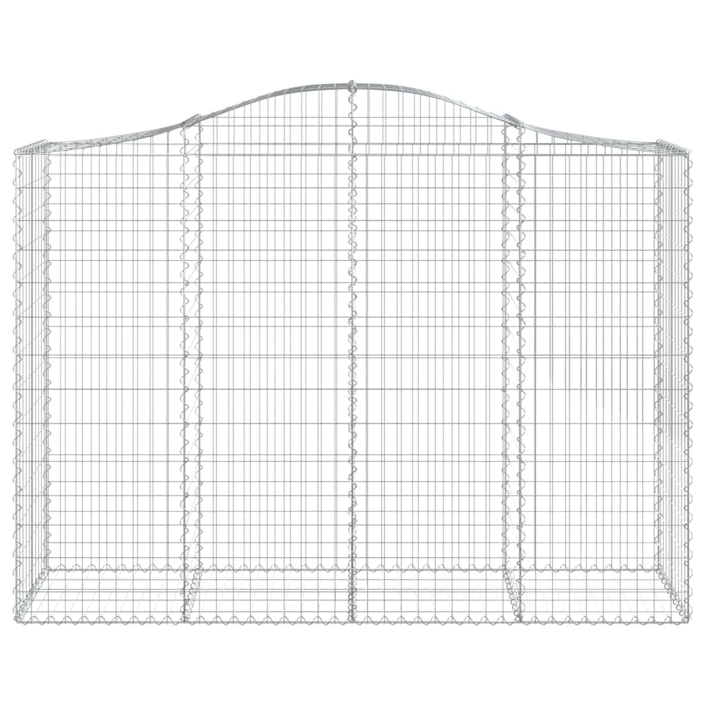 12 db íves horganyzott vas gabion kosár 200x50x140/160 cm