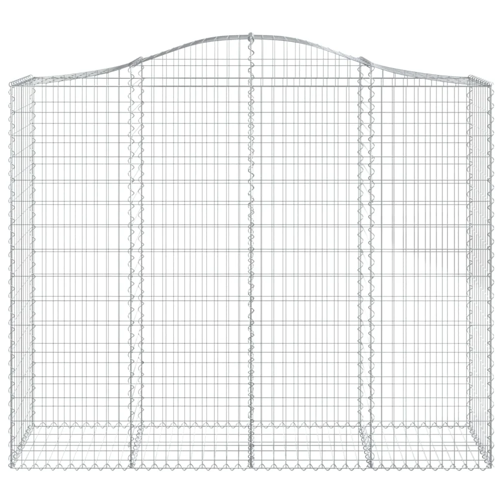 3 db íves horganyzott vas gabion kosár 200x50x160/180 cm
