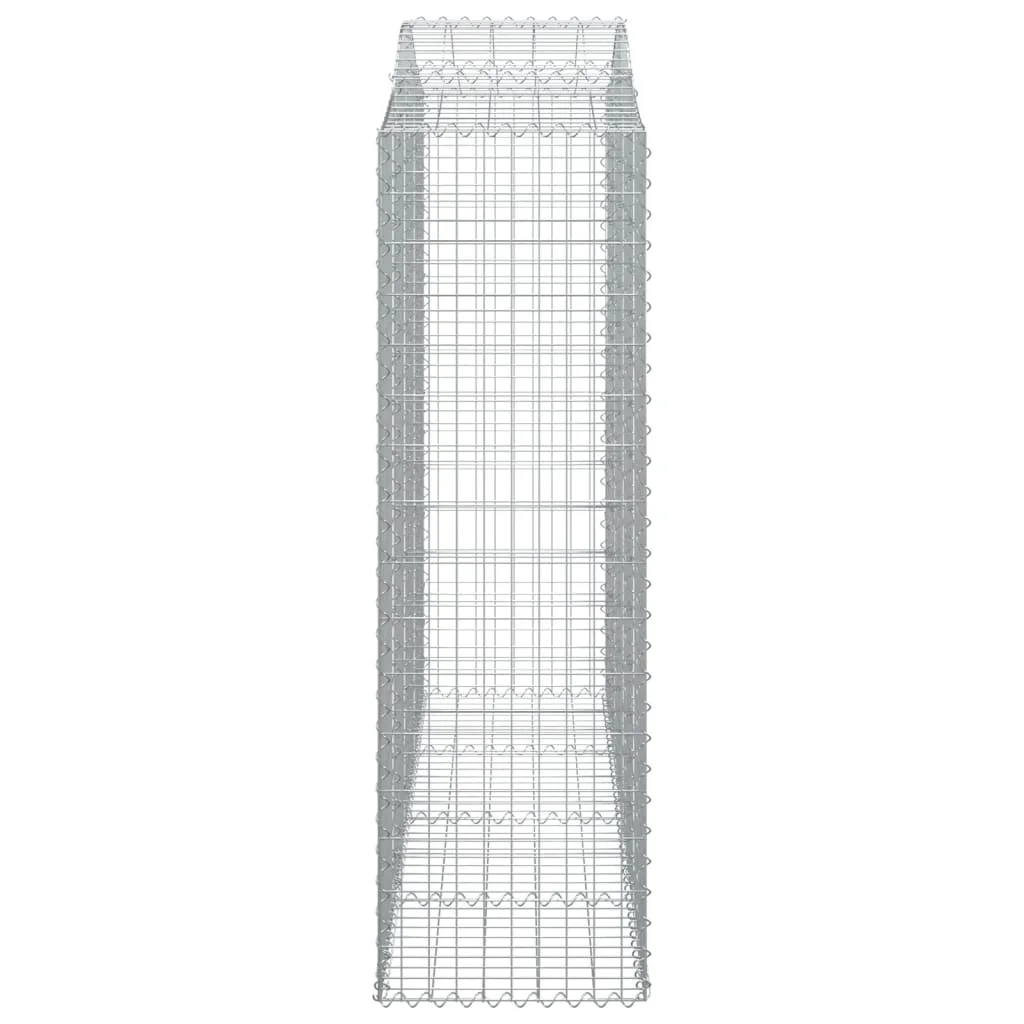 3 db íves horganyzott vas gabion kosár 200x50x160/180 cm