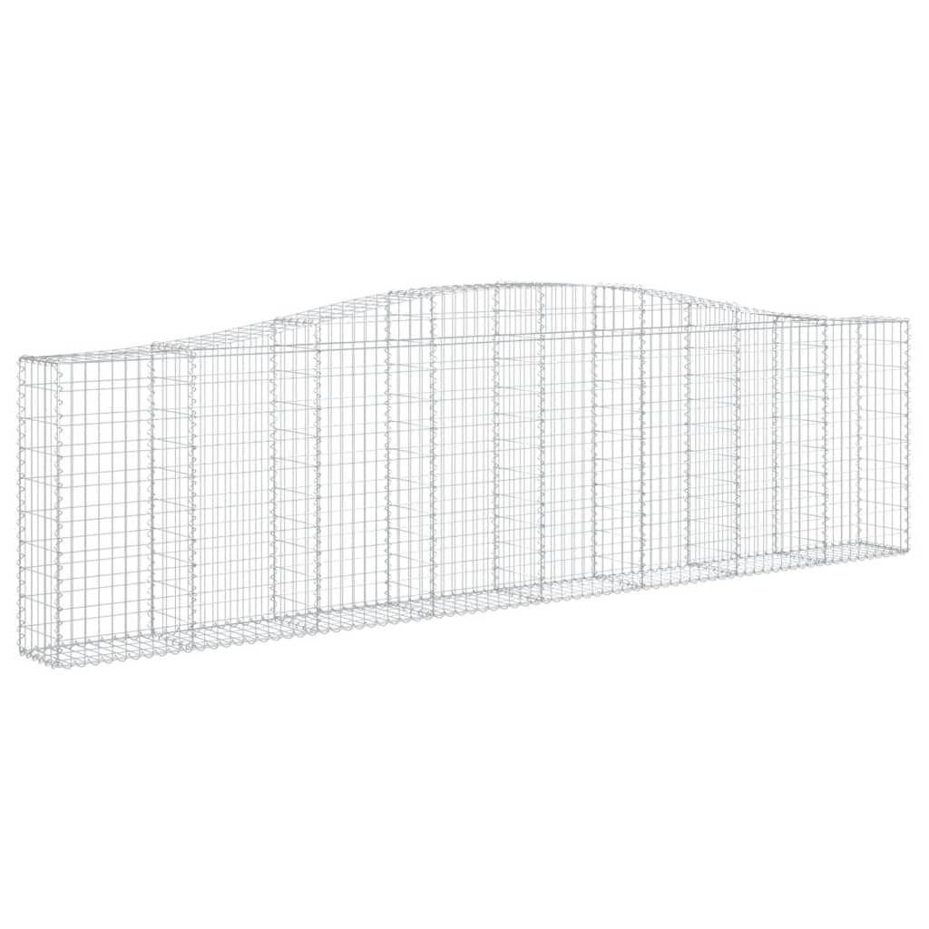 15 db íves horganyzott vas gabion kosár 400x30x100/120 cm