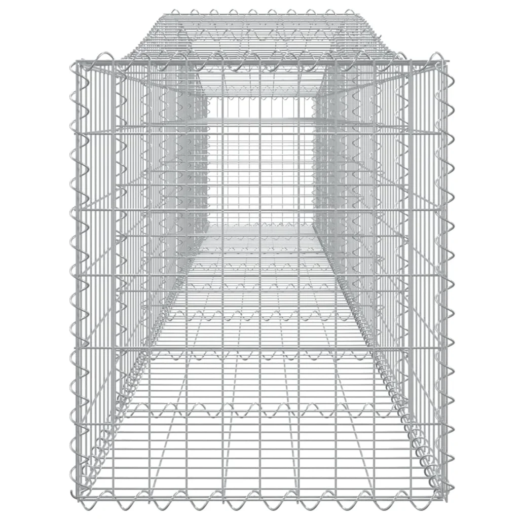3 db íves horganyzott vas gabion kosár 400x50x60/80 cm
