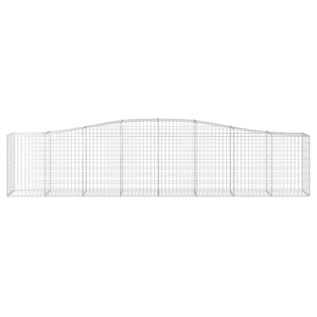 7 db íves horganyzott vas gabion kosár 400x50x80/100 cm