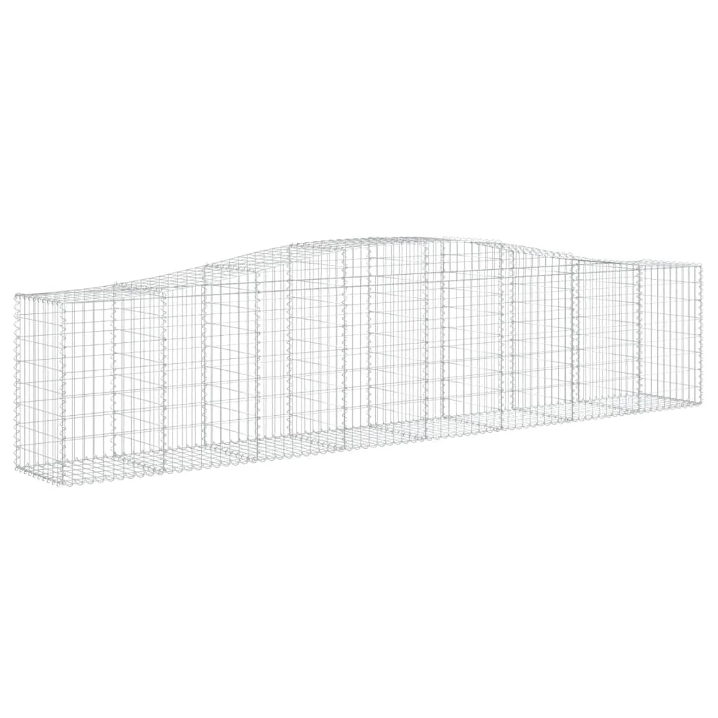 25 db íves horganyzott vas gabion kosár 400x50x80/100 cm