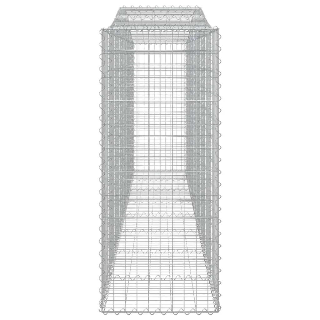 10 db íves horganyzott vas gabion kosár 400x50x120/140 cm