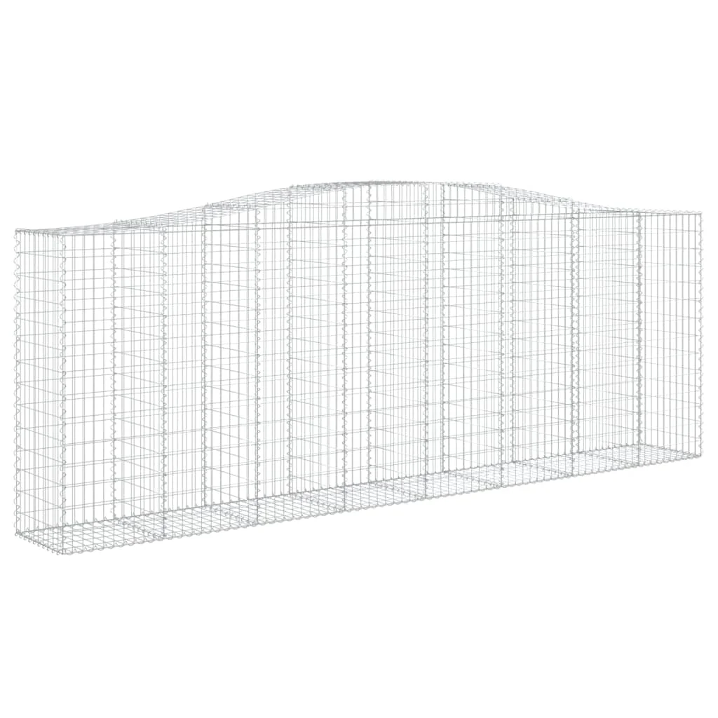 3 db íves horganyzott vas gabion kosár 400x50x140/160 cm
