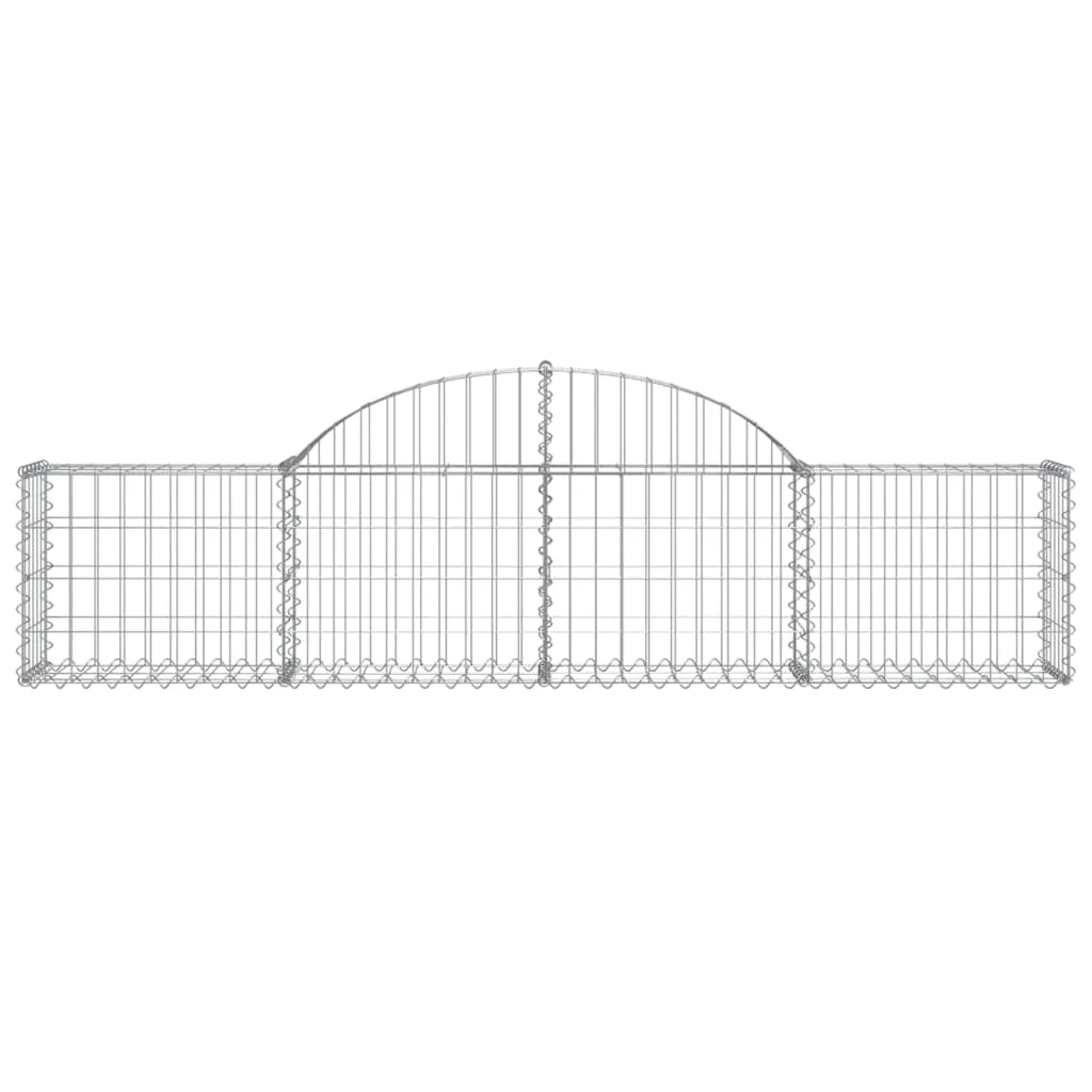 2 db íves horganyzott vas gabion kosár 200x30x40/60 cm