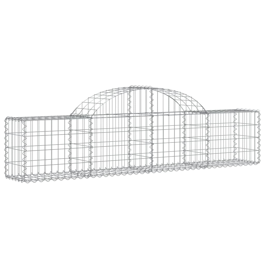 2 db íves horganyzott vas gabion kosár 200x30x40/60 cm