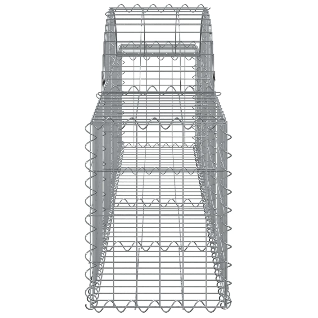 2 db íves horganyzott vas gabion kosár 200x30x40/60 cm