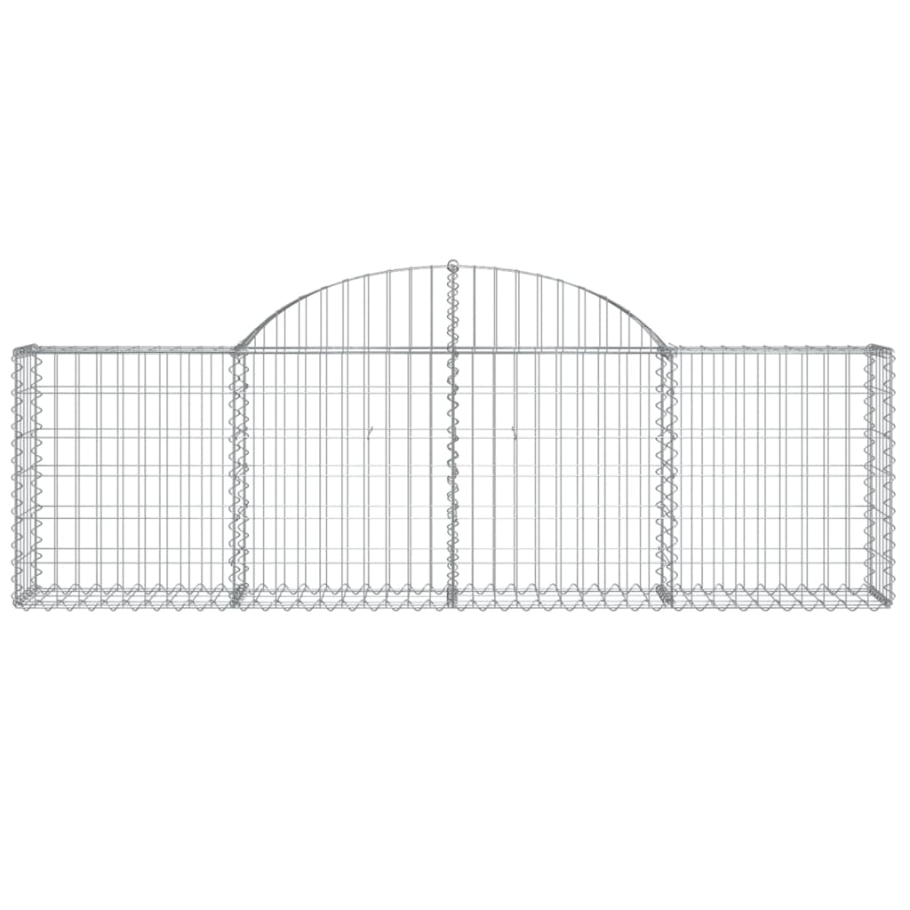 7 db íves horganyzott vas gabion kosár 200x30x60/80 cm