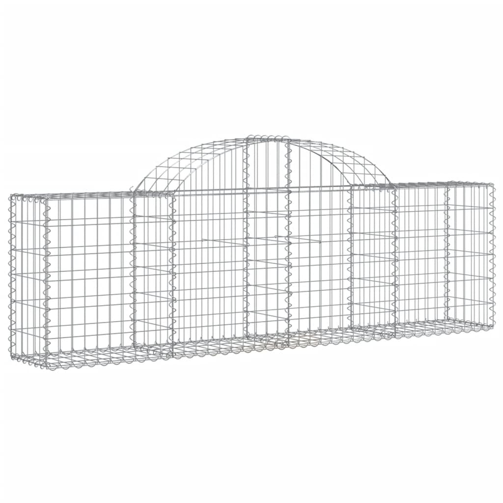 11 db íves horganyzott vas gabion kosár 200x30x60/80 cm