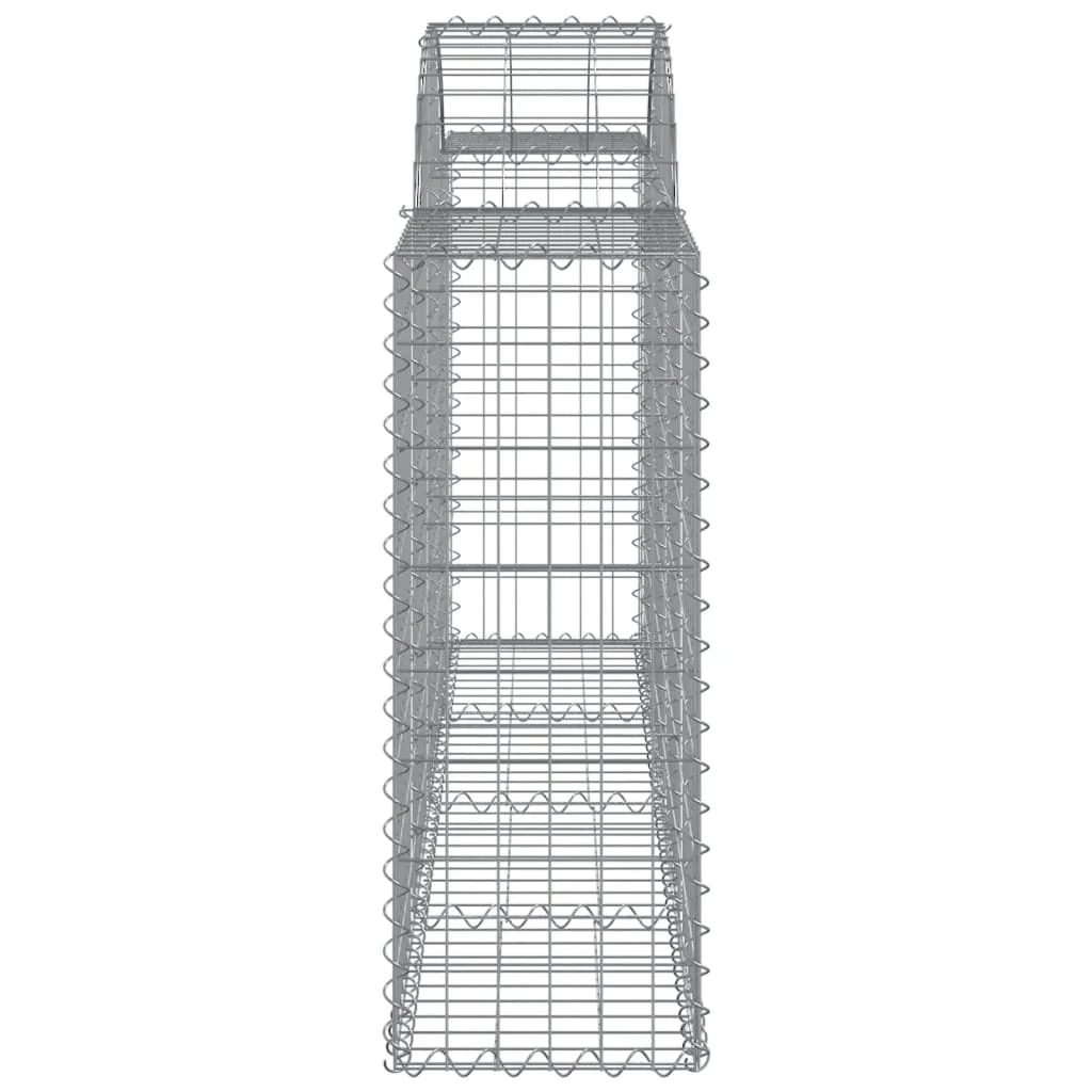 13 db íves horganyzott vas gabion kosár 200x30x80/100 cm