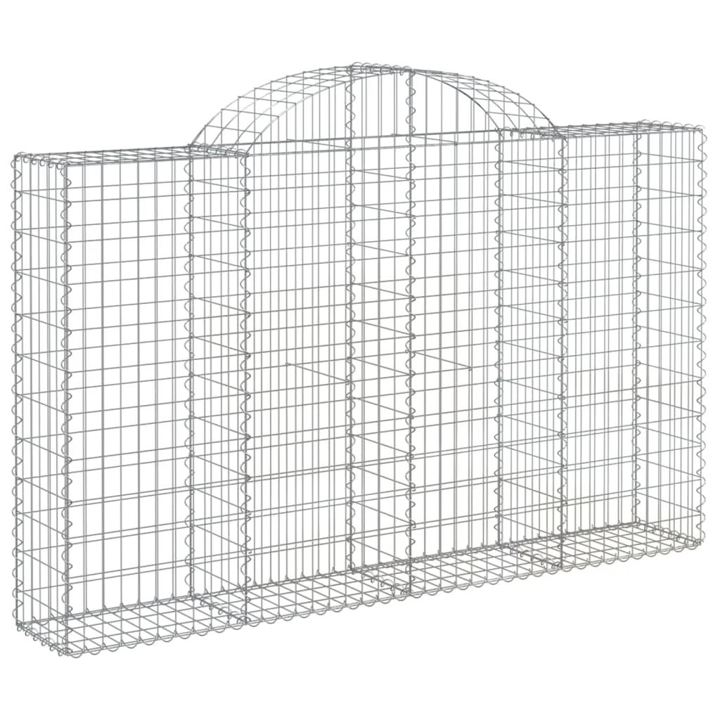 3 db íves horganyzott vas gabion kosár 200x30x120/140 cm