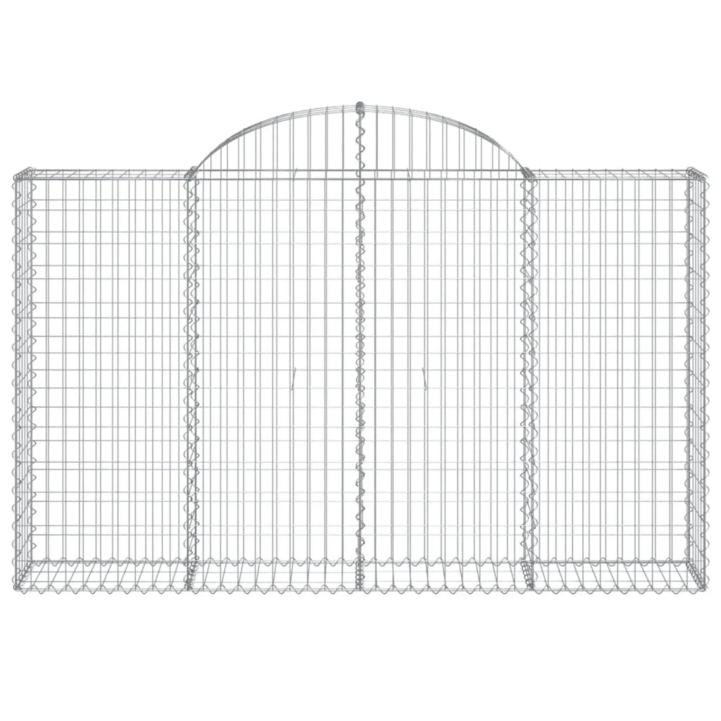 4 db íves horganyzott vas gabion kosár 200x30x120/140 cm