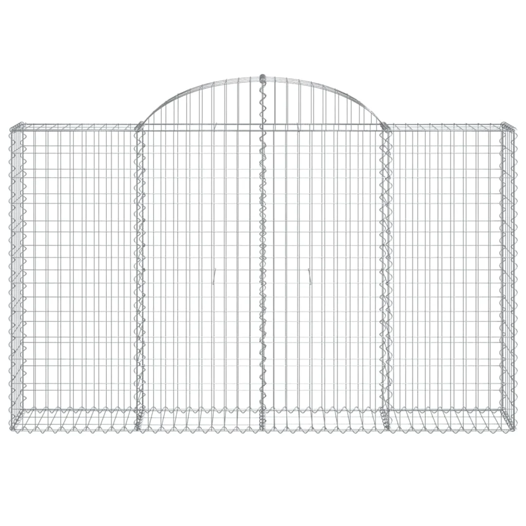 7 db íves horganyzott vas gabion kosár 200x30x120/140 cm