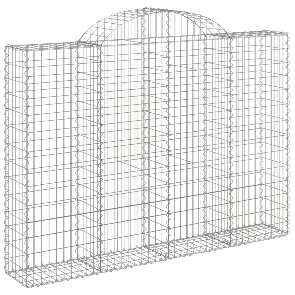 3 db íves horganyzott vas gabion kosár 200x30x140/160 cm