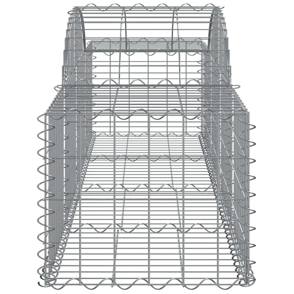 4 db íves horganyzott vas gabion kosár 200x50x40/60 cm