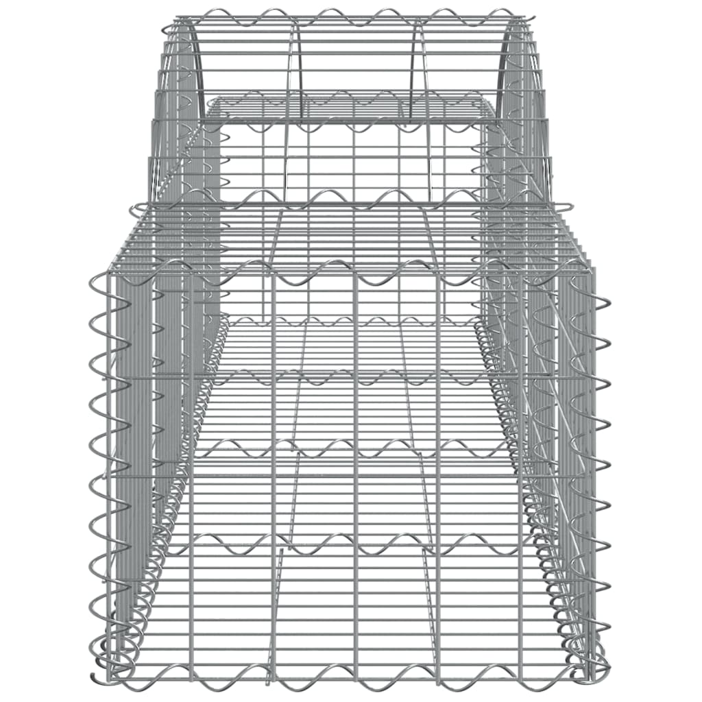 10 db íves horganyzott vas gabion kosár 200x50x40/60 cm