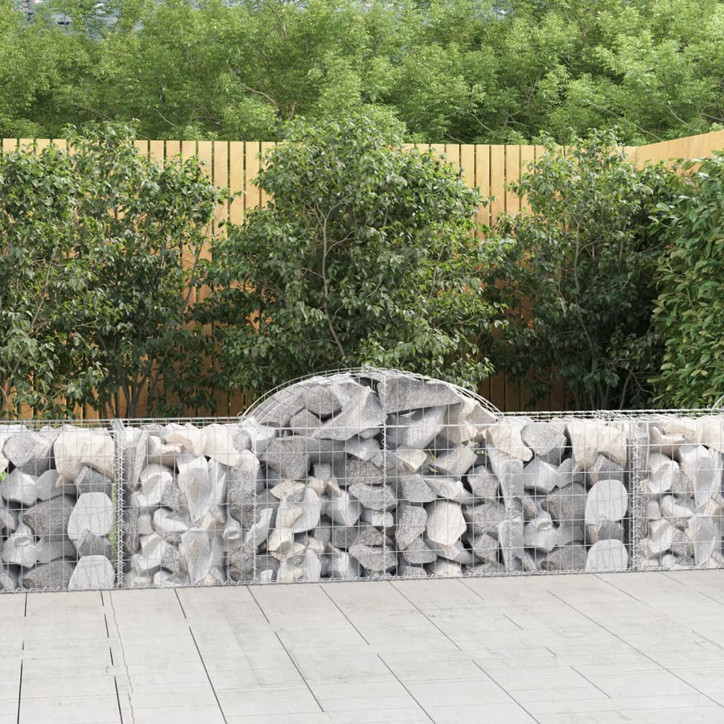 13 db íves horganyzott vas gabion kosár 200x50x60/80 cm