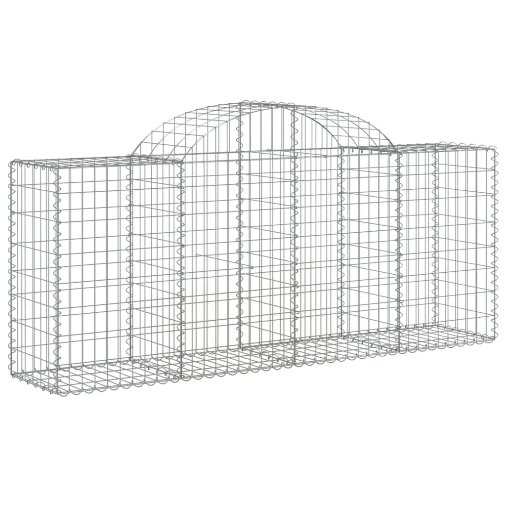11 db íves horganyzott vas gabion kosár 200x50x80/100 cm