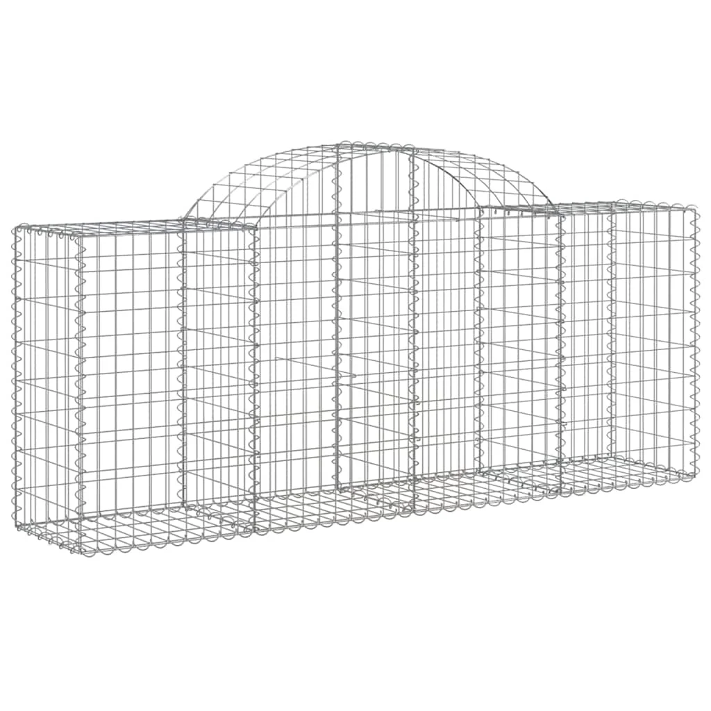 13 db íves horganyzott vas gabion kosár 200x50x80/100 cm