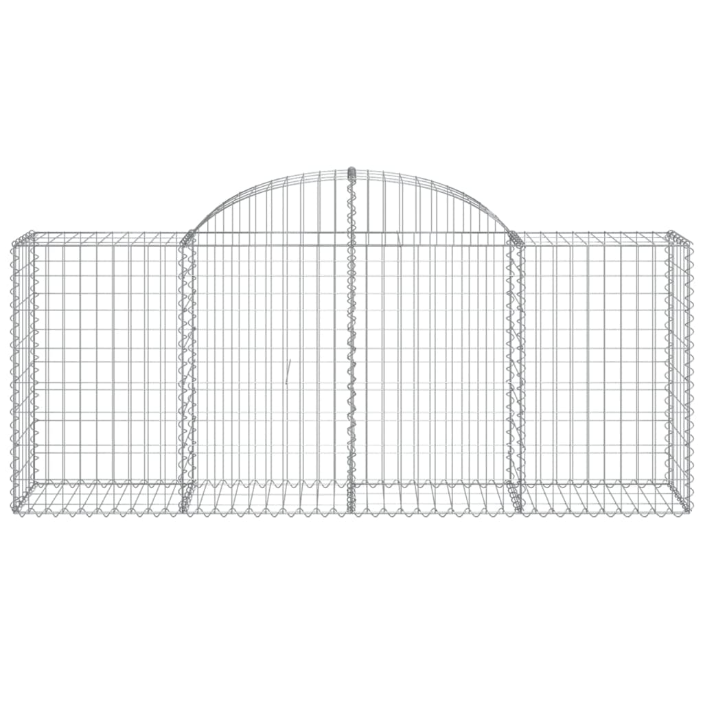 15 db íves horganyzott vas gabion kosár 200x50x80/100 cm