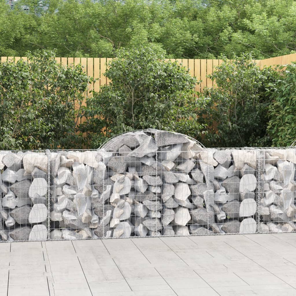 30 db íves horganyzott vas gabion kosár 200x50x80/100 cm