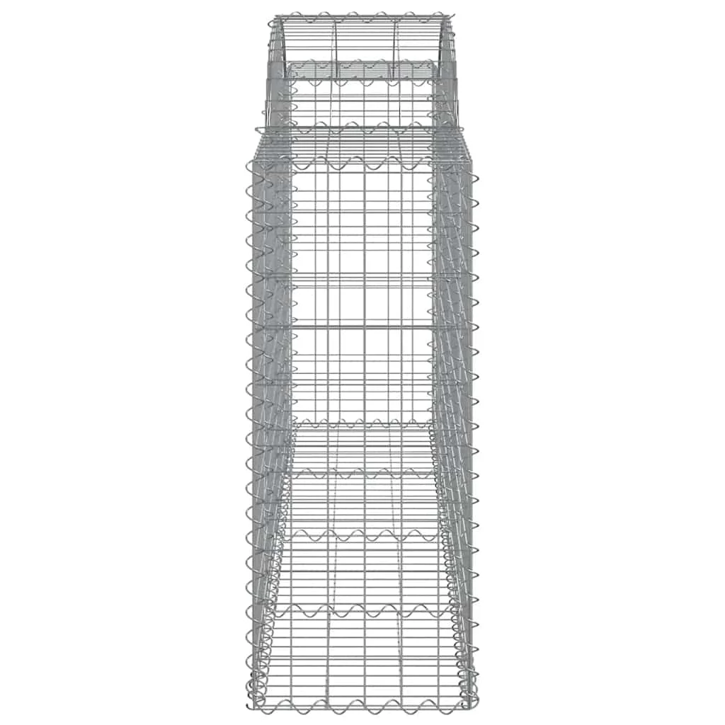 4 db íves horganyzott vas gabion kosár 200 x 50 x 100/120 cm