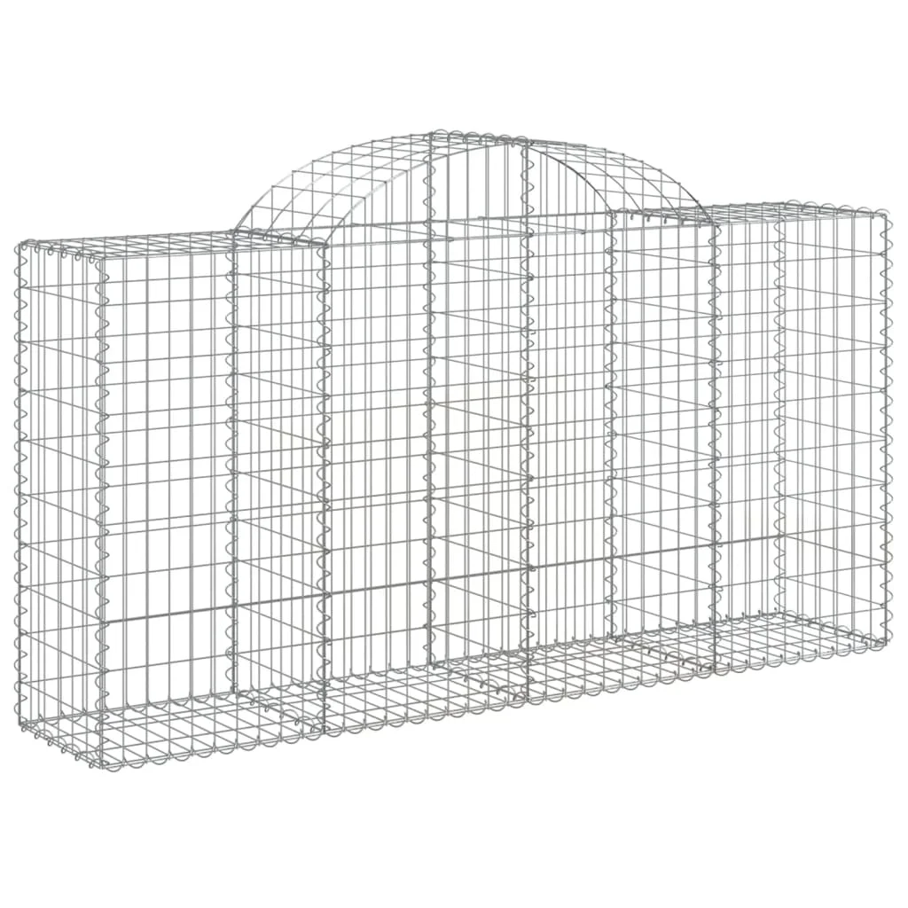 10 db íves horganyzott vas gabion kosár 200 x 50 x 100/120 cm