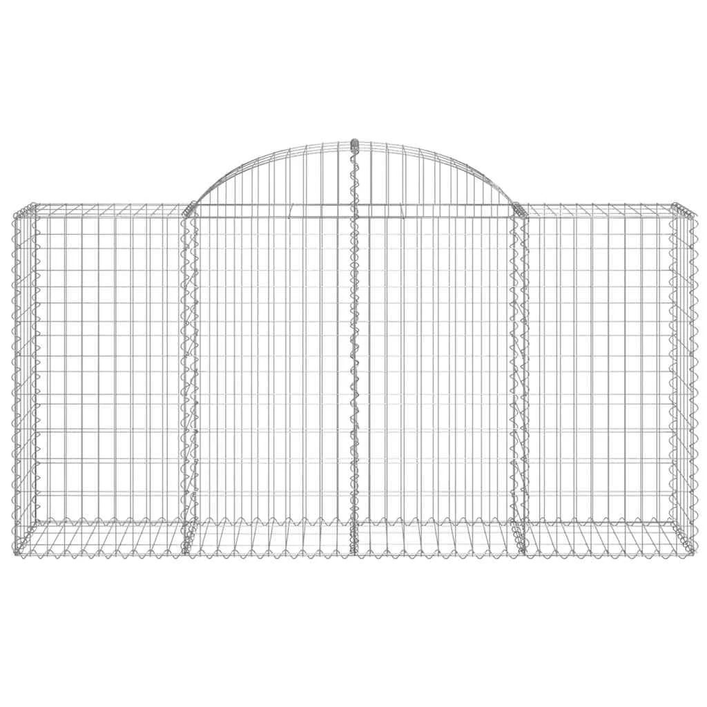 40 db íves horganyzott vas gabion kosár 200x50x100/120 cm