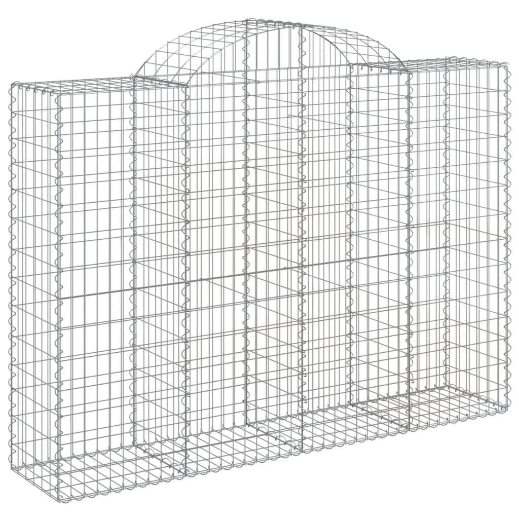 14 db íves horganyzott vas gabion kosár 200x50x140/160 cm