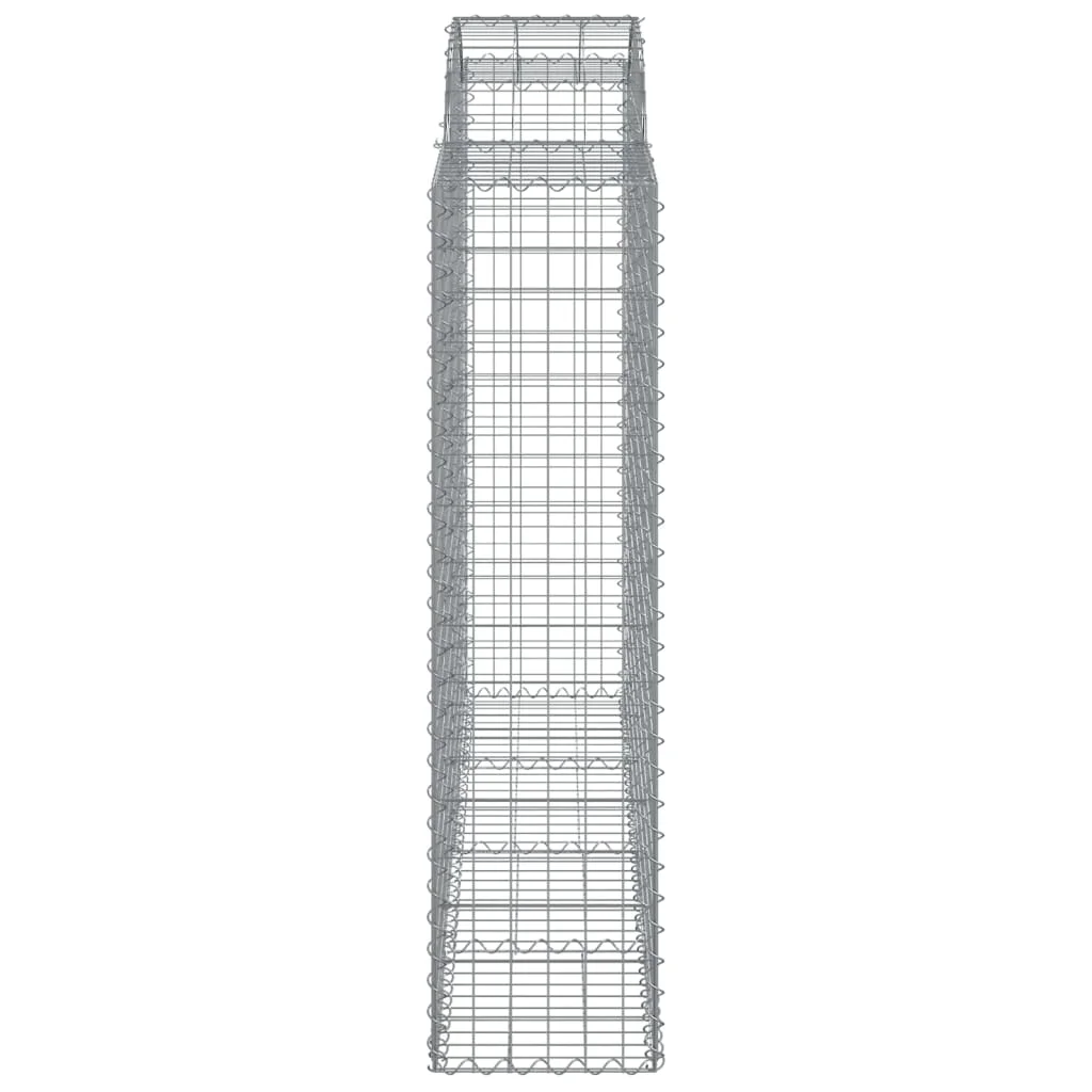 3 db íves horganyzott vas gabion kosár 200x50x160/180 cm