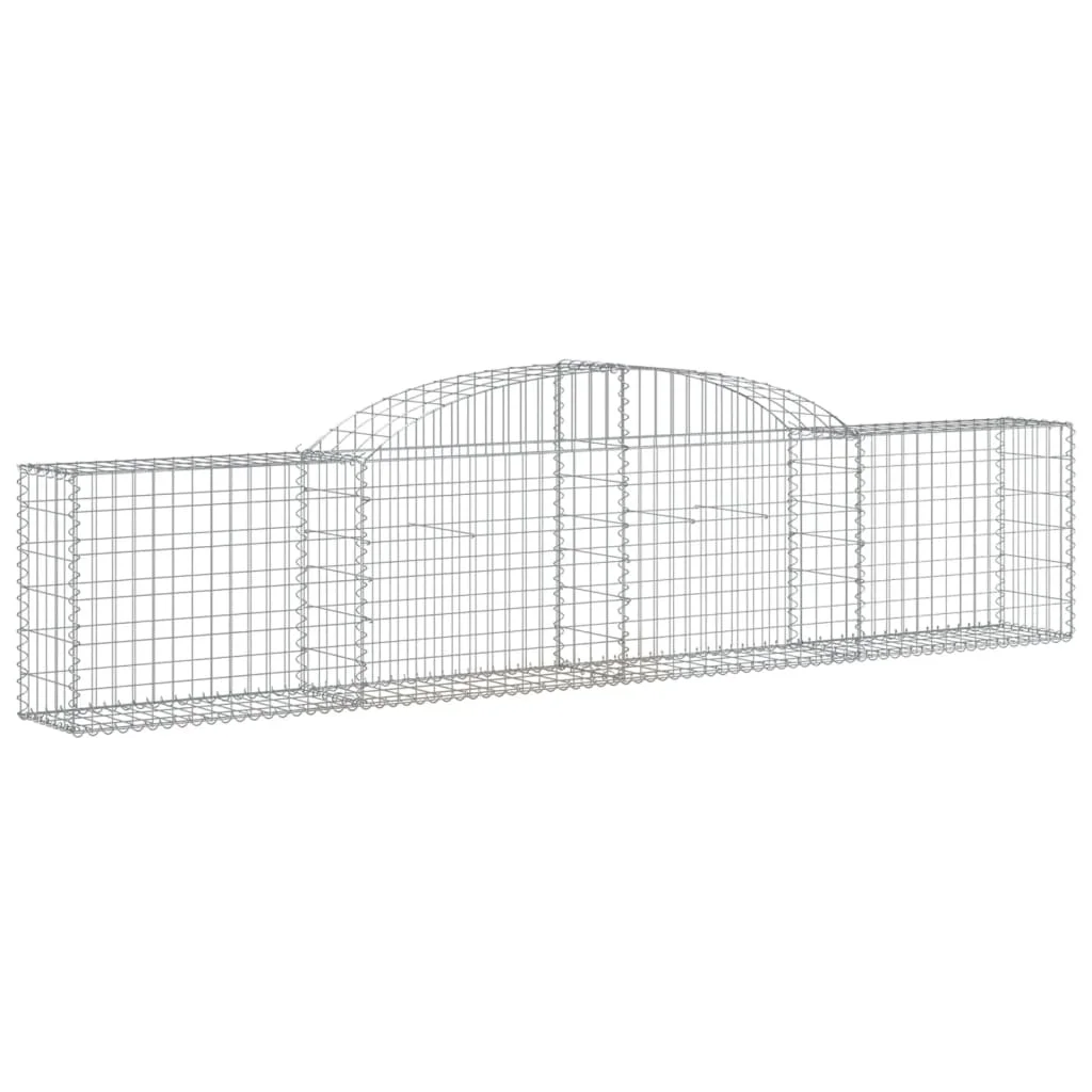 3 db íves horganyzott vas gabion kosár 300x30x60/80 cm