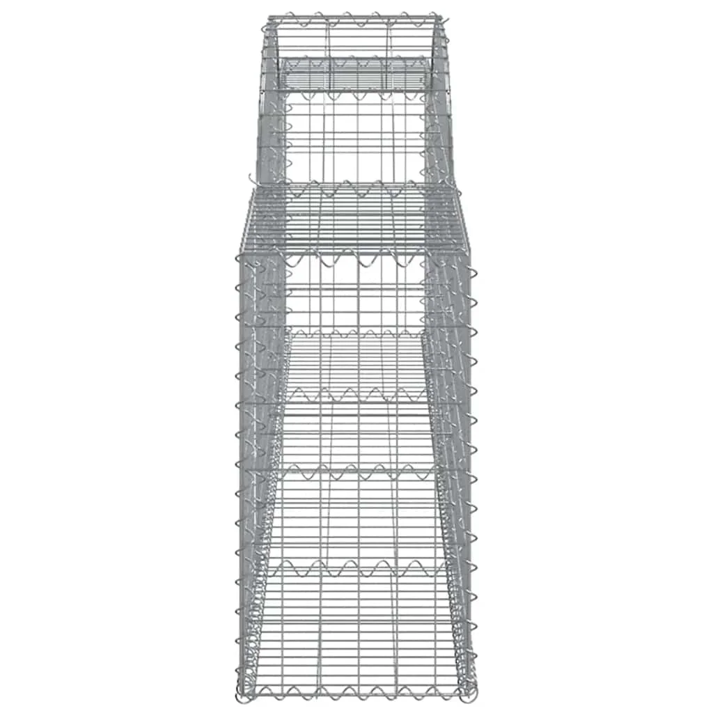 5 db íves horganyzott vas gabion kosár 300x30x60/80 cm