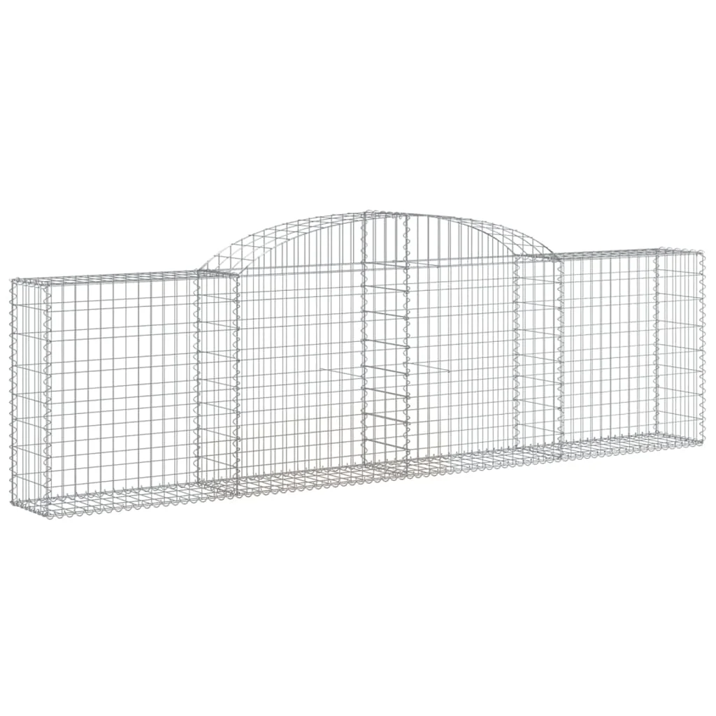 3 db íves horganyzott vas gabion kosár 300x30x80/100 cm
