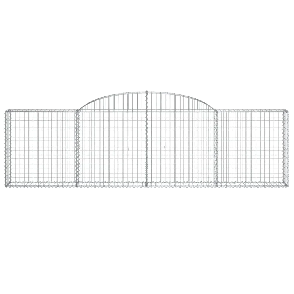 3 db íves horganyzott vas gabion kosár 300x30x80/100 cm