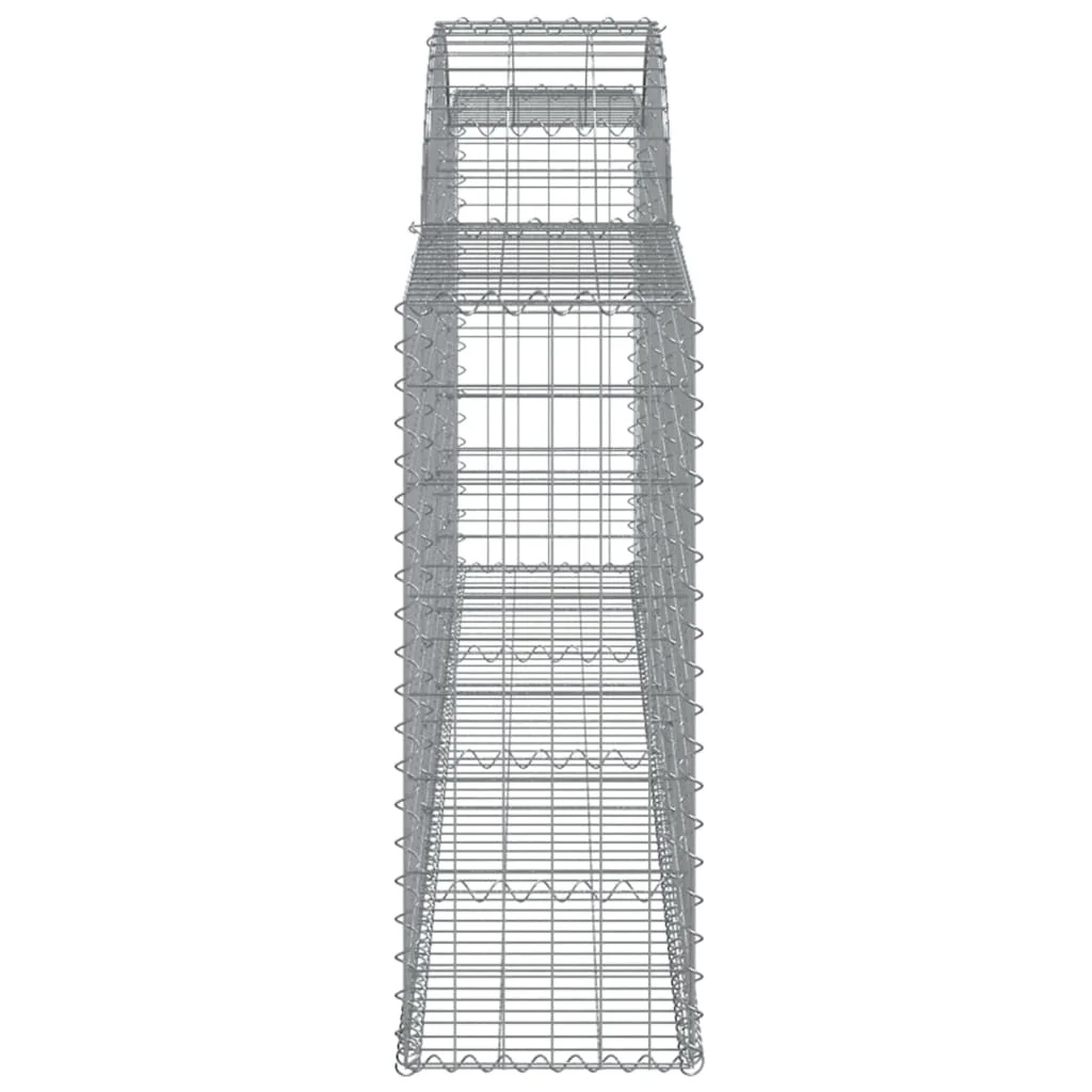 3 db íves horganyzott vas gabion kosár 300x30x80/100 cm