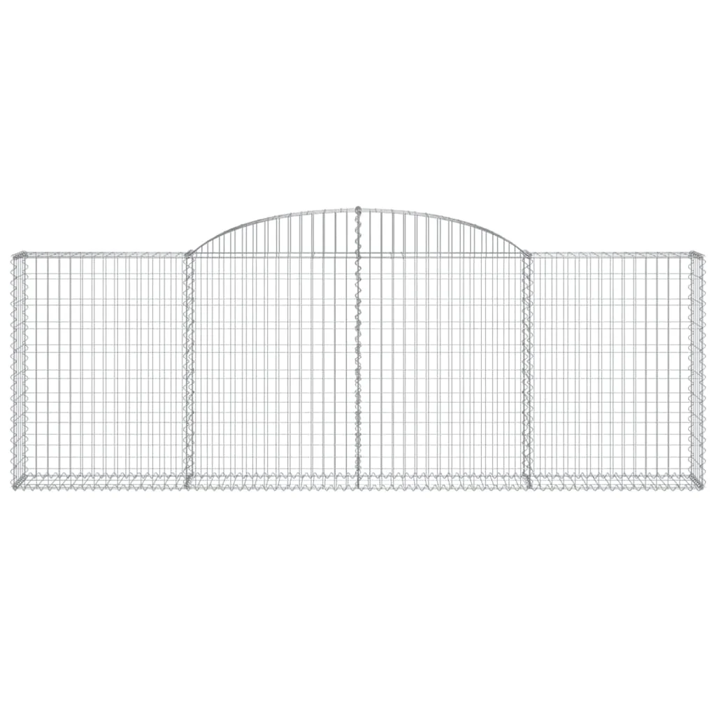3 db íves horganyzott vas gabion kosár 300 x 30 x 100/120 cm
