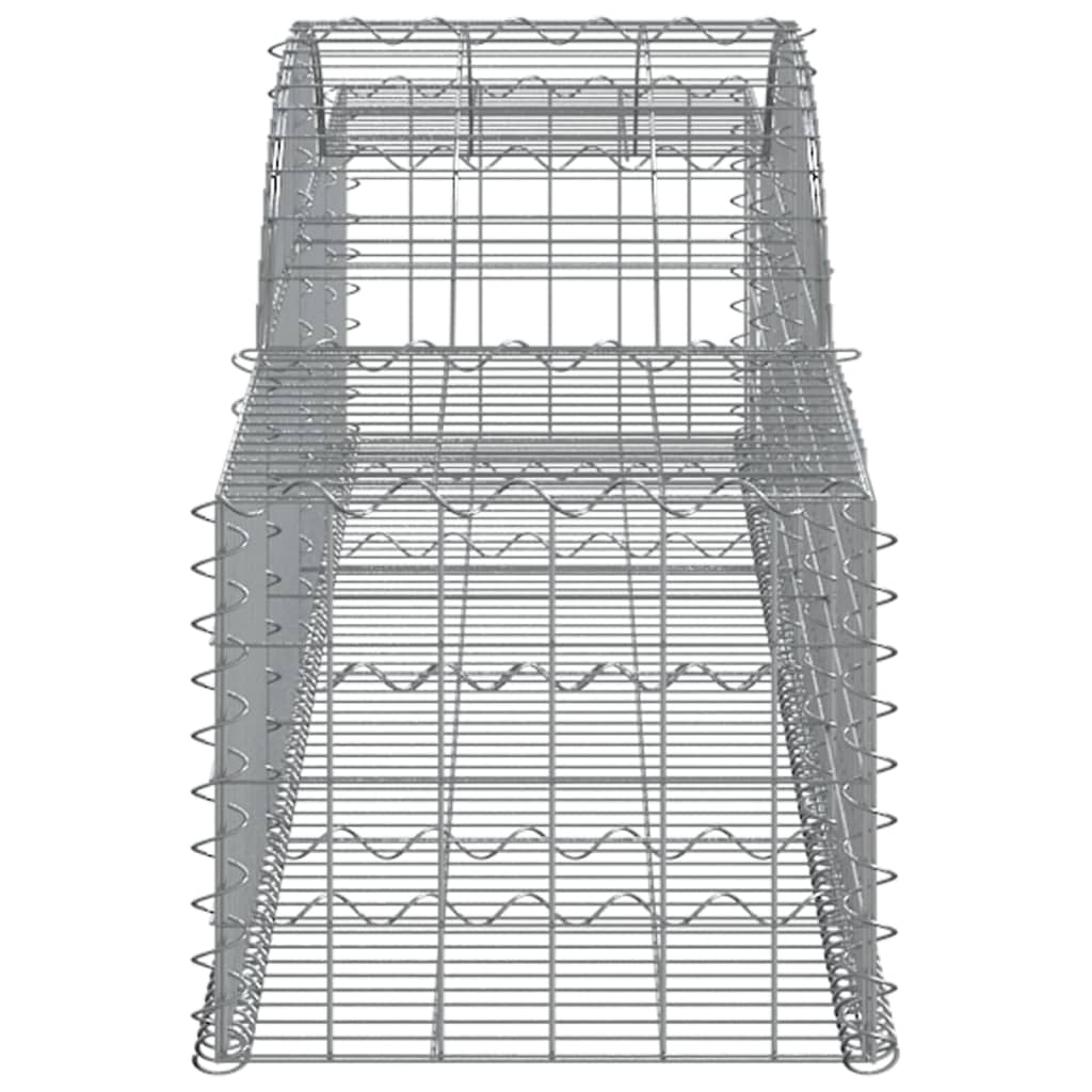 3 db íves horganyzott vas gabion kosár 300x50x40/60 cm