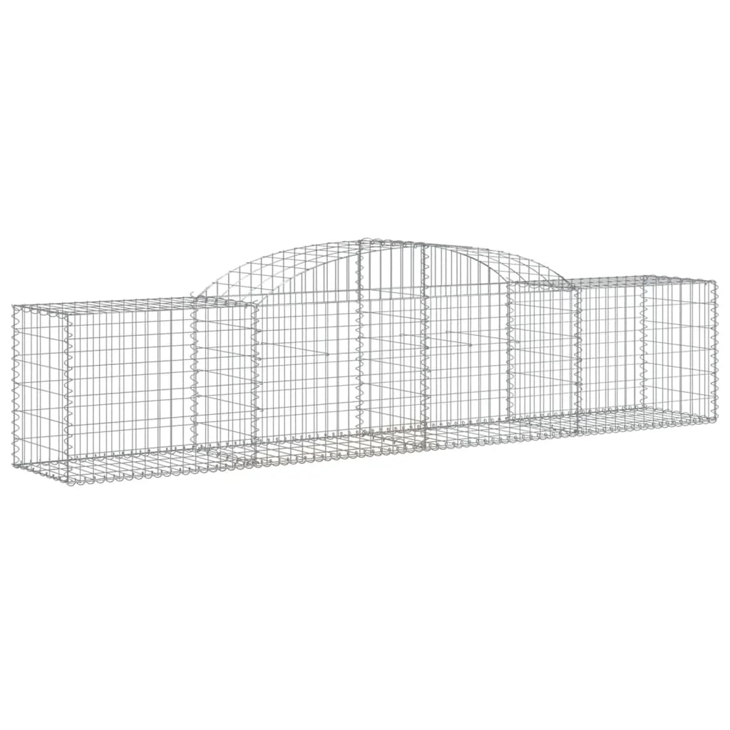 3 db íves horganyzott vas gabion kosár 300x50x60/80 cm