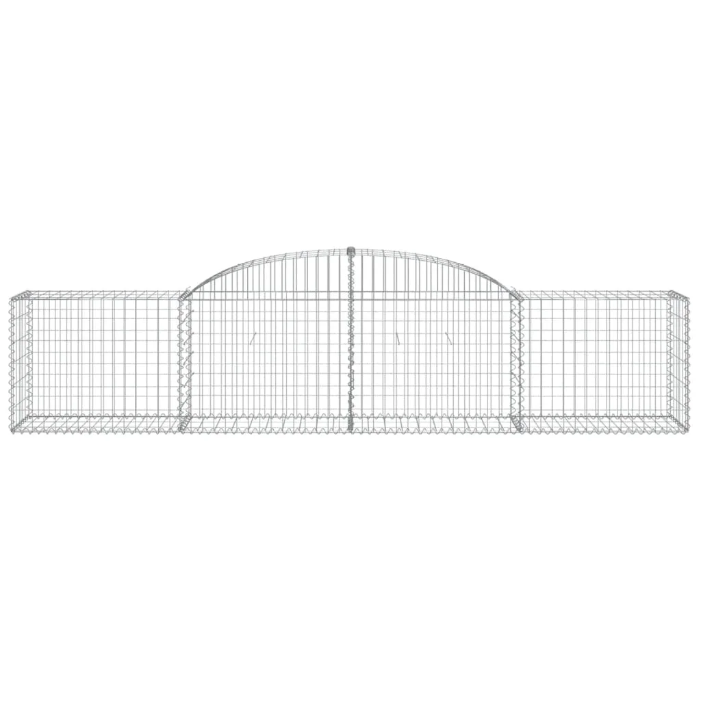 7 db íves horganyzott vas gabion kosár 300x50x60/80 cm