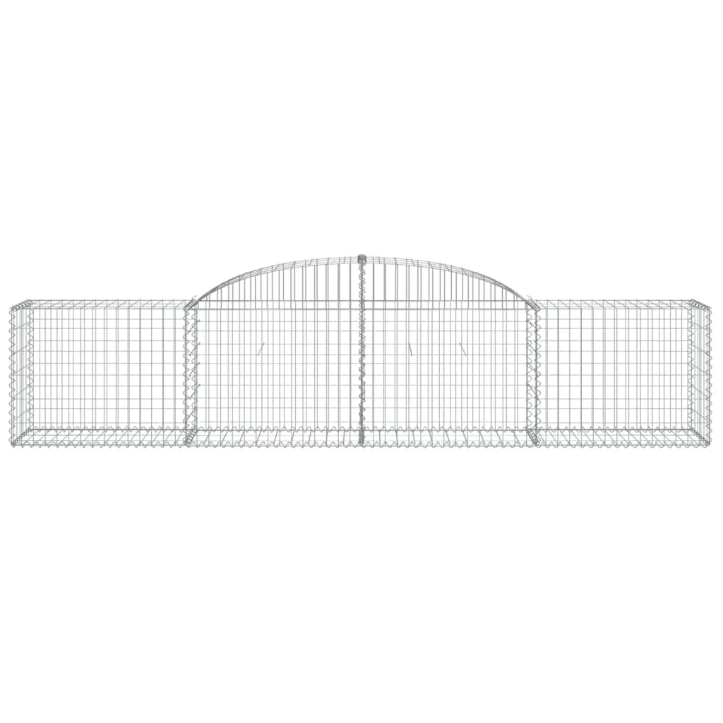 9 db íves horganyzott vas gabion kosár 300x50x60/80 cm