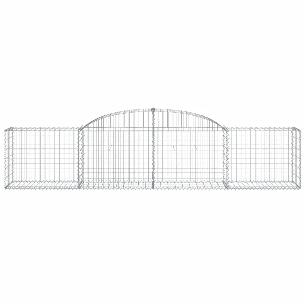 15 db íves horganyzott vas gabion kosár 300x50x60/80 cm